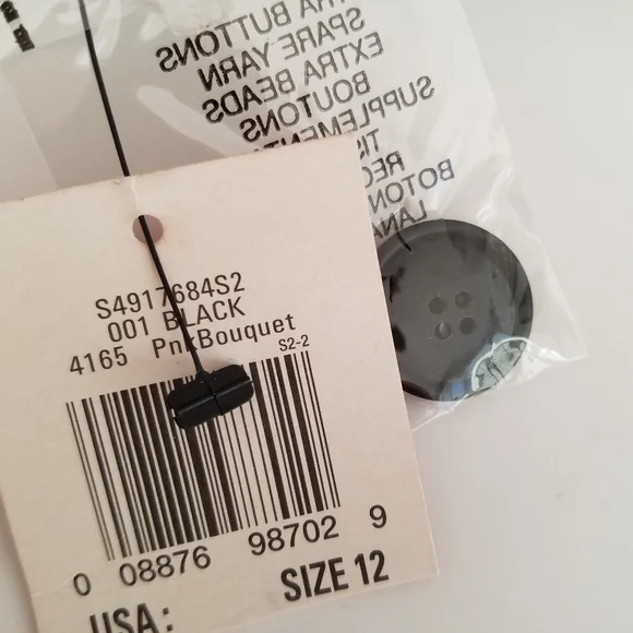 NWT Anne Klein Black Modern Fit Blazer w/ Gold Thread Accent - Picture 7 of 8